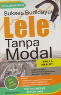 Budidaya Lele Dilahan sempit