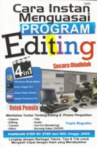 Cara instan mengusai program Editing Secara Otodidak