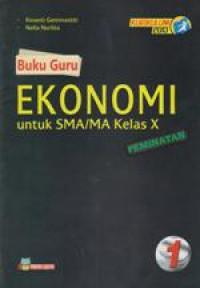 Ekonomi Kelas X Peminatan (Buku Guru)