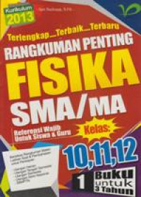 Rangkuman penting Fisika SMA/MA 10, 11, 12