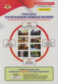 Pembuatan pupuk kandang kemasan modern