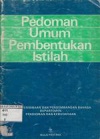 Pedoman Umum Pembentukan Istilah