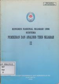 Pemikiran dan Analisis Teks Sejarah II