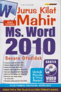 Jurus Kilat Mahir Ms. Word 2010 secara Otodidak
